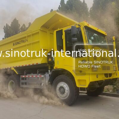 รถบรรทุกดัมพ์ Sinotruk พร้อมเครื่องยนต์ 430HP รุ่นขับเคลื่อน 6x4 และกล่องสินค้าความหนาด้านล่าง 16 มม.