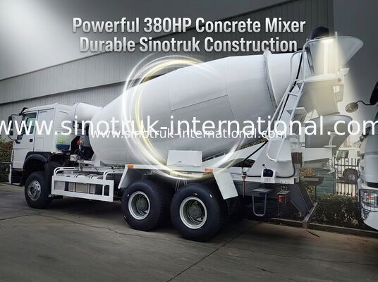 Sinotruk Howo คันผสมคอนกรีต 10CBM 6 X 4 ยูโร 2 380Hp การก่อสร้าง