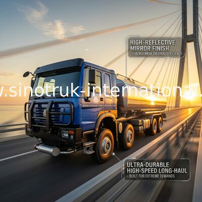 รถบรรทุกน้ำมัน HOWO 8*4 400HP LHD สำหรับงานหนัก ขนาด 40CBM ระบบถังคู่ สำหรับการขนส่งน้ำมันระยะไกล