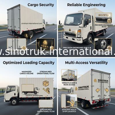 SINOTRUK HOWO รถกระบะเบามืออาชีพ ความรําคาญต่ําสําหรับธุรกิจก่อสร้าง RHD