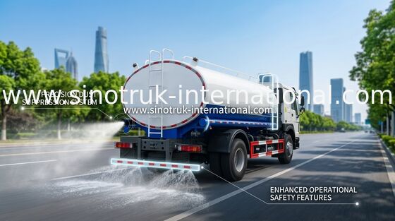 HOWO SINOTRUK รถบรรทุกถังน้ํา 300HP สีฟ้า