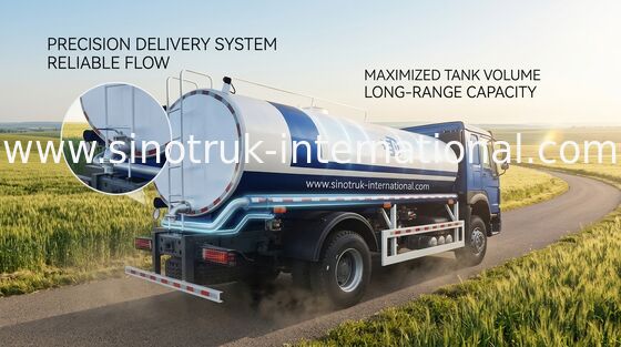HOWO SINOTRUK รถบรรทุกถังน้ํา 300HP