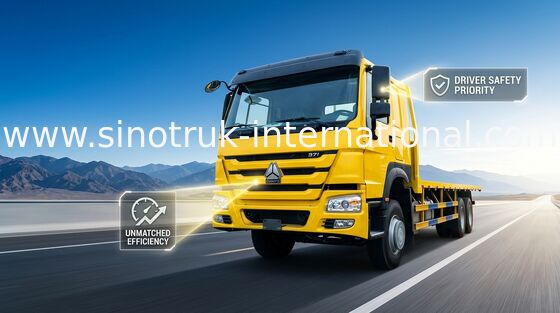 LHD ZZ1257S4641W 371HP 7.65m Long Bed Cargo Truck