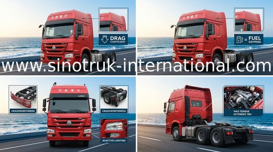 รถบรรทุกแทรคเตอร์ SINOTRUK HOWO LHD 6X4 Euro2 336HP ZZ4257N3241W