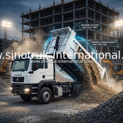 ซินอทรูค TX หม้อรถบรรทุกถังด้วยเครื่องยนต์ 371 HP ความจุภาระ 30-40 ตัน และ LHD / RHD เป็นตัวเลือก