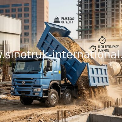 รถกระบะ SINOTRUK HOWO 380HP 12 ล้อ LHD 31 ตัน 20-30CBM ZZ3317N3567B1R