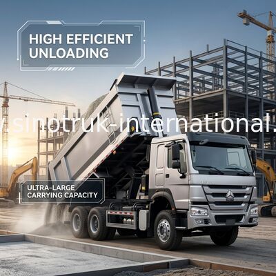 รถกระบะ SINOTRUK HOWO 400HP 12 ล้อ LHD 40 ตัน 30CBM ZZ3317V3567B1