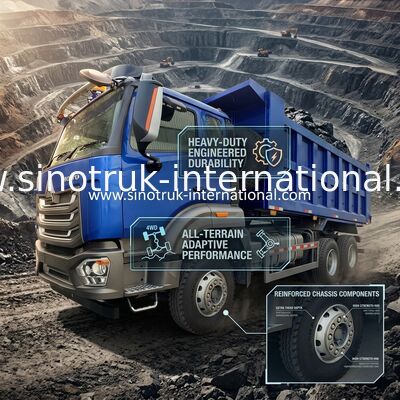 SINOTRUCK HOWO RHD รถบรรทุกขยะ 6x4 สําหรับ 40 ตัน 10ล้อ
