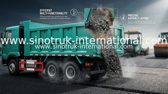 30-40 ตัน RHD 10 ล้อดั๊มพ์รถบรรทุกการถ่ายโอน SINOTRUK HOWO A7 สำหรับการก่อสร้าง
