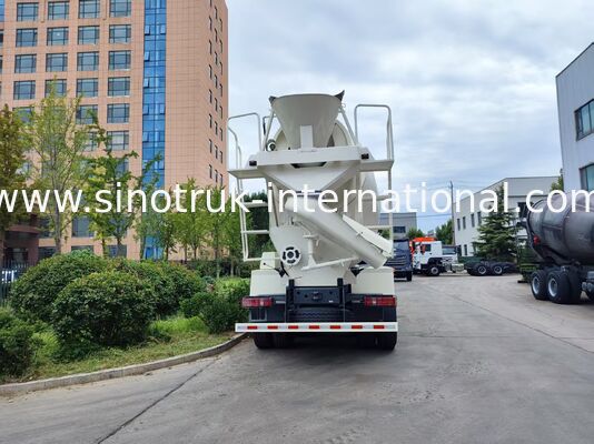 งานหนัก HOWO 8x4 16m3 เครื่องผสมคอนกรีต รถบรรทุก 371HP เครื่องยนต์ PMP เครื่องลดความเร็วสําหรับการก่อสร้าง
