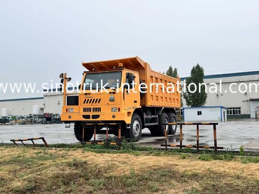 6 × 4 Mining Tipper 90Ton 430HP LHD SINOTRUK HOWO สำหรับอุตสาหกรรมเหมืองแร่