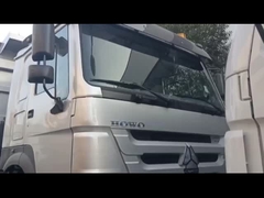 ซินอทรูค โฮโว ทิมเปอร์ ดัมป์ทรัค Tx 400Hp ยูโร 2 8 × 4 Lhd U Shape Cargo Box สีแดง