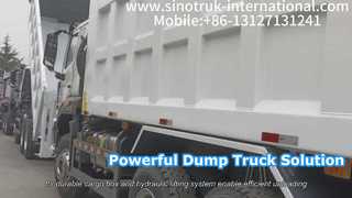 Sinotruk Howo Dump Truck ขับเคลื่อนโครงการของคุณ
