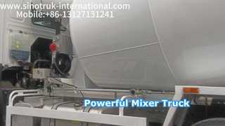 371HP Sinotruk Howo รถโม่ผสมคอนกรีต 10-20CBM