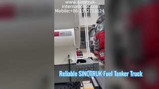SINOTRUK HOWO 6X4 รถบรรทุกน้ำมันบรรทุกน้ำมันขนส่งเชื้อเพลิงที่เชื่อถือได้
