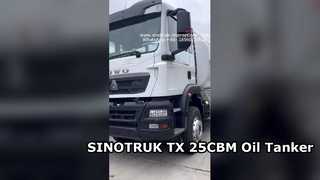 SINOTRUK TX 6X4 รถบรรทุกน้ำมันบรรทุกประสิทธิภาพสูงการขนส่ง